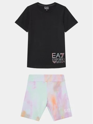 Zdjęcie produktu EA7 Emporio Armani Komplet t-shirt i szorty sportowe 3DFV58 FJLIZ 2223 Czarny Regular Fit