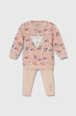 Zdjęcie produktu Guess komplet bawełniany niemowlęcy kolor różowy