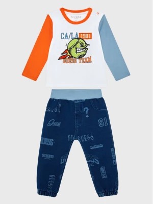 Zdjęcie produktu Guess Komplet bluzka i spodnie I3RG08 K8HM3 Kolorowy Regular Fit