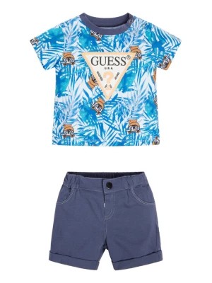Zdjęcie produktu Guess Komplet t-shirt i spodenki I3GG16 K8HM3 Niebieski Regular Fit