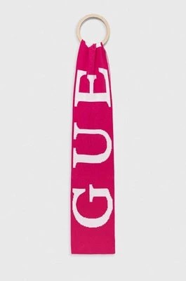 Zdjęcie produktu Guess szalik dziecięcy kolor różowy wzorzysty