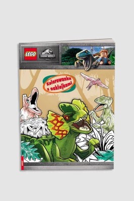 Zdjęcie produktu "Kolorowanka z naklejkami. LEGO: Jurassic World" książka z zadaniami AMEET
