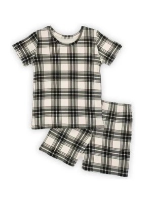 Zdjęcie produktu Komplet bawełniany chłopięcy bluzka z krótkim rękawem + spodenki czarny Nicol
