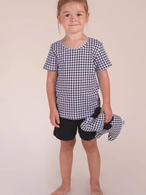 Zdjęcie produktu Komplet bawełniany dla dziewczynki bluzka z krótkim rękawem i spodenki Nicol