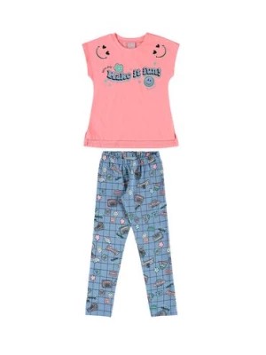 Zdjęcie produktu Komplet dla dziewczynki - t-shirt + legginsy Quimby