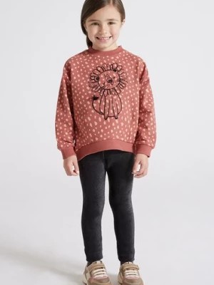 Zdjęcie produktu Komplet dziewczęcy bluza w kropki + czarne legginsy Mayoral