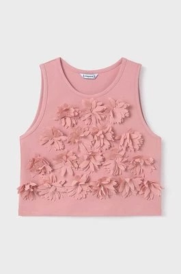 Zdjęcie produktu Mayoral bluzka dziecięca kolor różowy z aplikacją