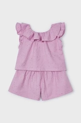Zdjęcie produktu Mayoral komplet bawełniany dziecięcy kolor fioletowy