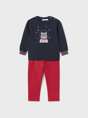 Zdjęcie produktu Mayoral Komplet sweter i spodnie materiałowe 2.544 Czerwony Regular Fit
