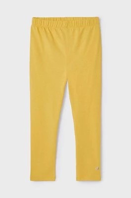 Zdjęcie produktu Mayoral legginsy dziecięce kolor żółty gładkie