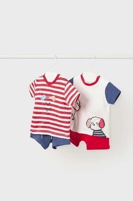 Zdjęcie produktu Mayoral Newborn komplet bawełniany niemowlęcy kolor czerwony