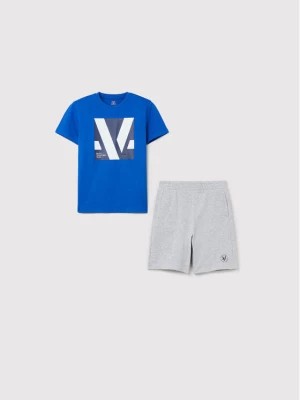 Zdjęcie produktu OVS Komplet t-shirt i szorty sportowe 1493054 Niebieski Regular Fit