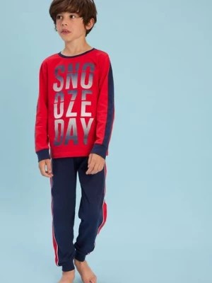 Zdjęcie produktu Piżama chłopięca bawełniana czerwona Minoti