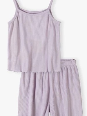 Zdjęcie produktu Piżama dziewczęca fioletowa w prażki 5.10.15.