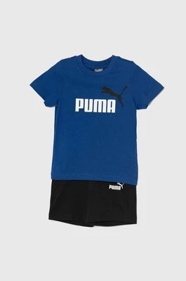 Zdjęcie produktu Puma komplet bawełniany niemowlęcy Minicats & Shorts Set kolor granatowy