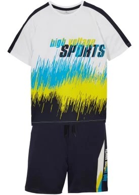 Zdjęcie produktu Sportowy shirt chłopięcy + spodnie (2 części) bonprix
