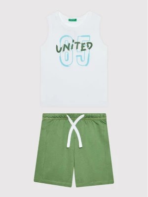 Zdjęcie produktu United Colors Of Benetton Komplet top i spodenki 3096CK001 Biały Regular Fit